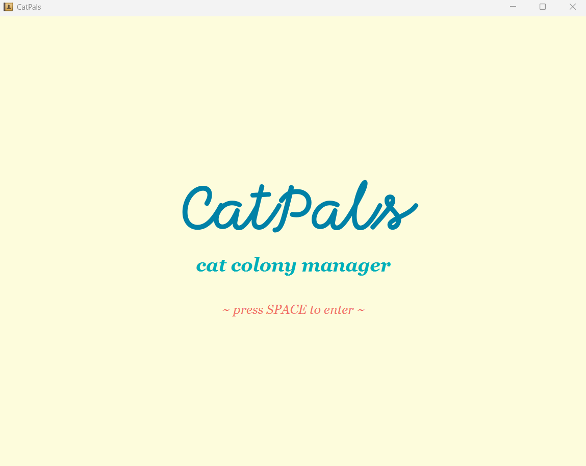 CatPals splash screen
